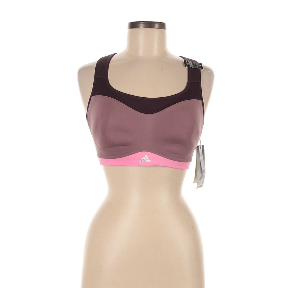 Adidas Women's Two-Tone Sports Bra - Pink and Brown